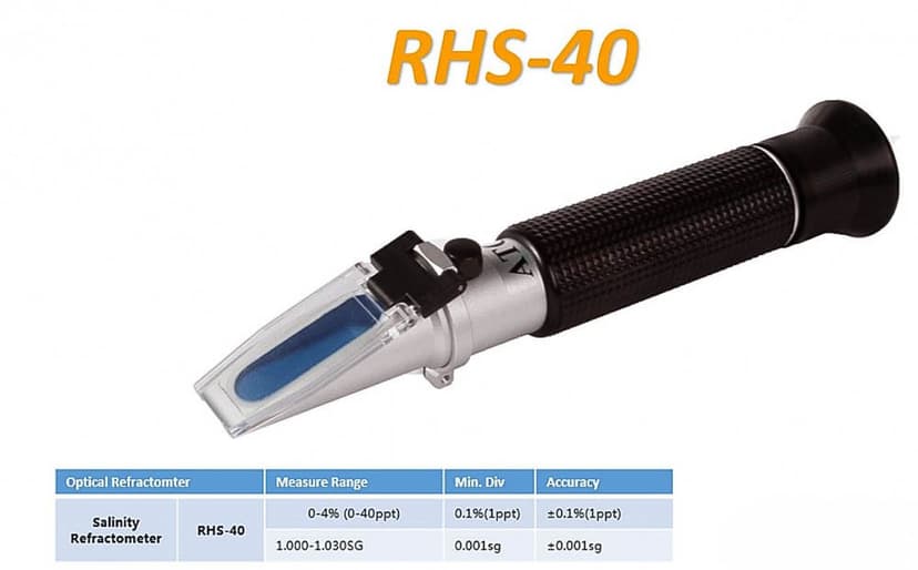 RHS-40ATC refraktometer za slanost in SG