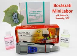 Vinarski miniLABOR z refraktometrom in pH-metrom