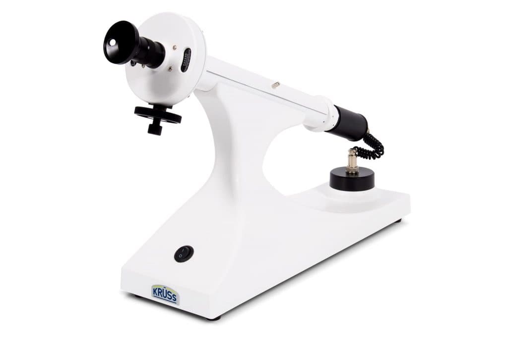 Ročni polarimeter KRÜSS P1000-LED – naprava in optična enota
