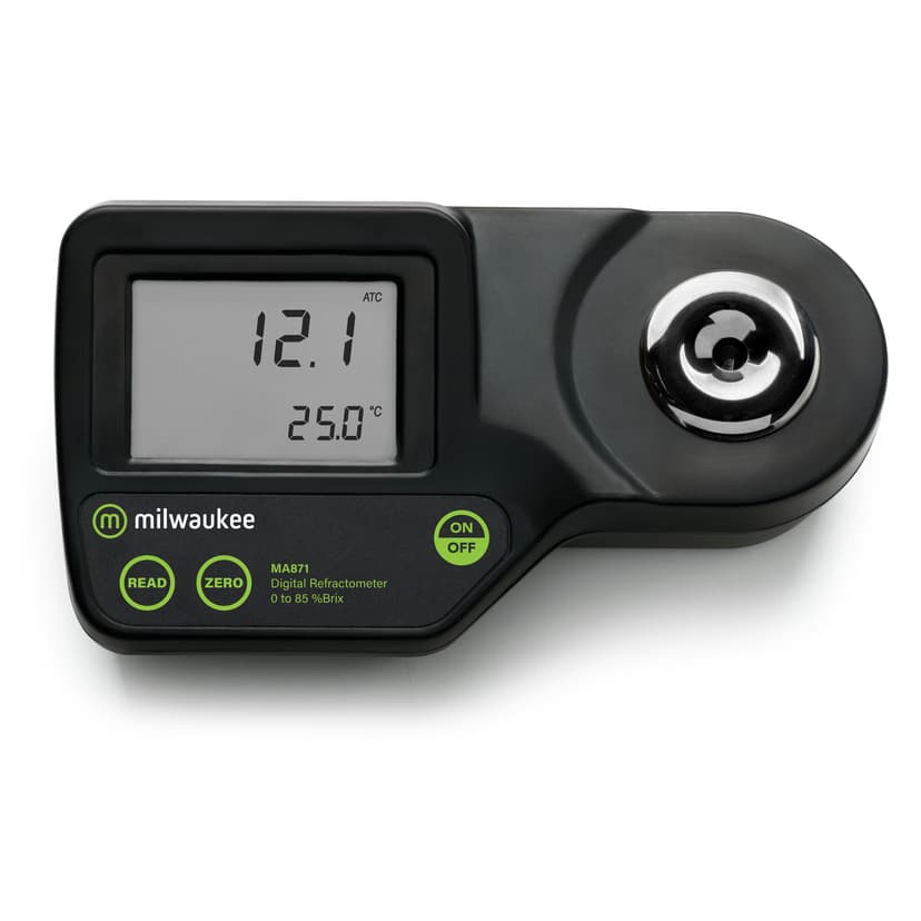 Digitalni refraktometer Brix Milwaukee MA871 – pogled na napravo od spredaj